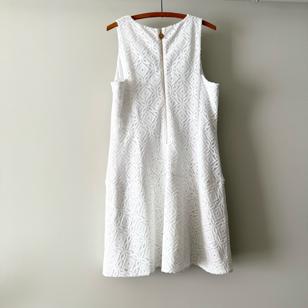 NWT Lilly Pulitzer Kent Trellis Lace‎ Dress White size XL - Picture 5 of 6